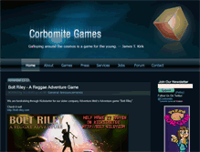 Tablet Screenshot of corporate.corbomitegames.com